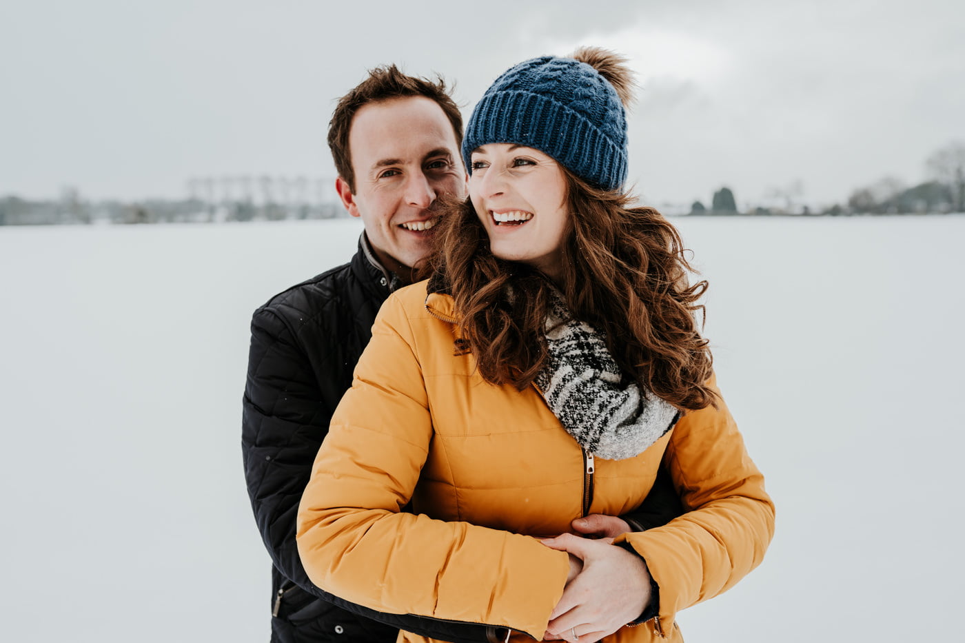 Sophie and Rob, Snow Engagement Shoot 15